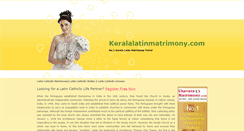 Desktop Screenshot of keralalatinmatrimony.com